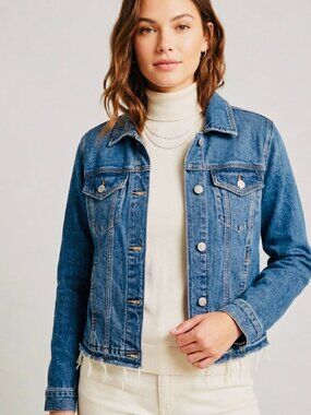 Abercrombie & Fitch Classic Blue Denim Jacket - Size M